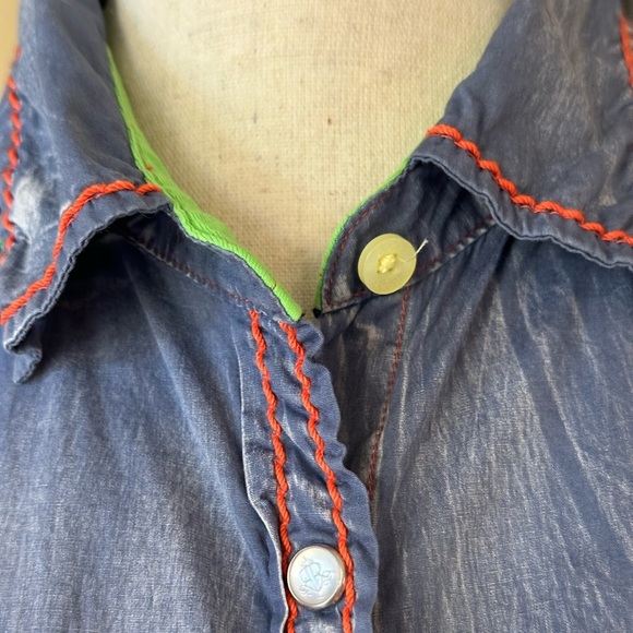 Roar | Western Button Down Shirt, Embroidery & Rhinestone Details, Size M - Picture 4 of 10